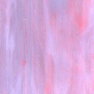 Palest Blue Cathedral/ Opal/ Flamingo Pink Opal Frit link