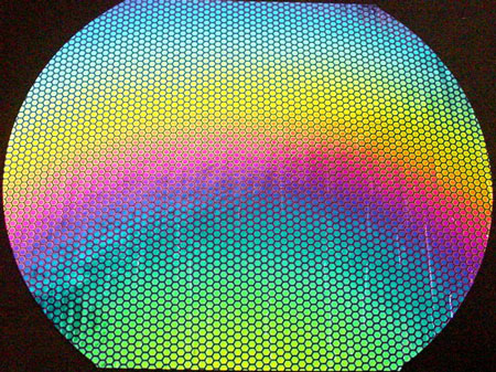 Thin Clear Borosilicate with Dichroic Honeycomb link