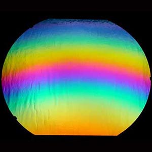 Thin Clear Borosilicate with Dichroic Rainbow 2 link