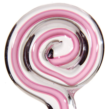 Filigree - Pink/Crystal Moretti rod 104 COE (1/4 lb. minimum order) link