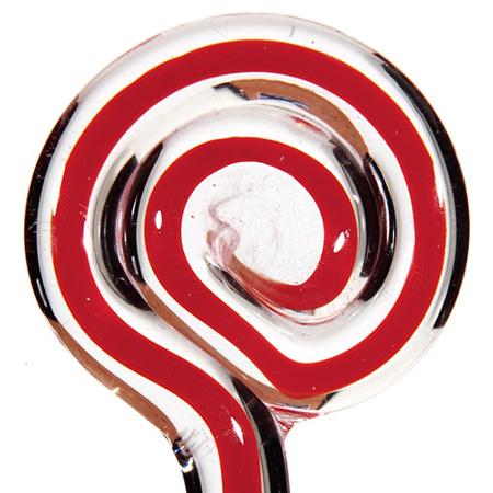 Filigree - Red/Crystal Moretti rod 104 COE (1/4 lb. minimum order) link