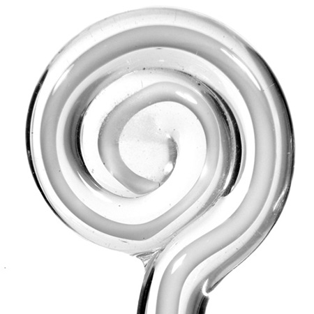 Filigree - Light Gray/Crystal Moretti rod 104 COE (1/4 lb. minimum order) link