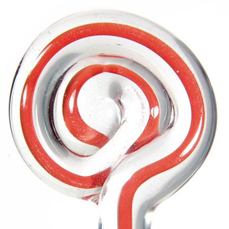 Filigree - Coral/Crystal Moretti rod 104 COE (1/4 lb. minimum order) link