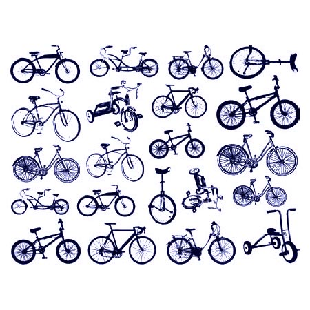 Bikes Blue Decals link