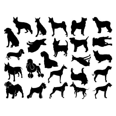 Dogs Black Decals link