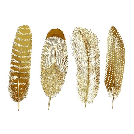 Feathers Gold Decals link
