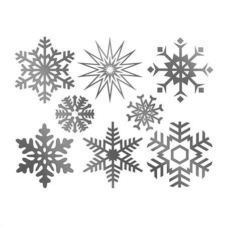 Large Snowflake Platinum Decals link