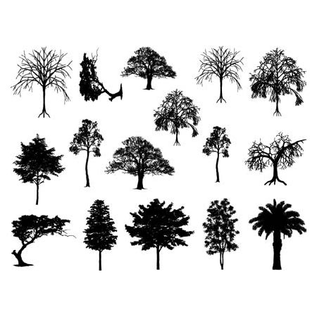 Trees Black Decals link