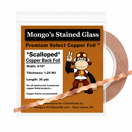 Copper Back Foil - Scalloped (5/16 in.) 1.25 mil link