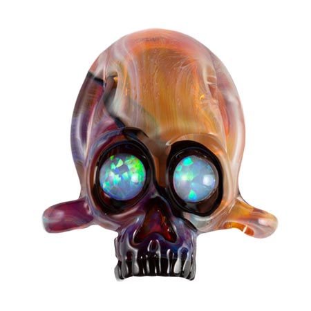 Small Frit Amber/ Purple Striking Borocolour 4 oz. link