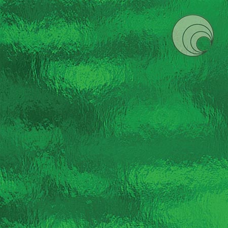 Medium Green Rough Rolled Transparent Fusible 96 coe link