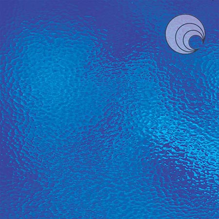 Medium Blue Hammered Transparent Fusible 96 coe link
