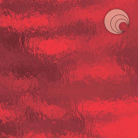 Cherry Red Rough Rolled Transparent Fusible 96 coe link