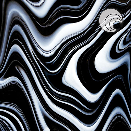 OpalArt Licorice Swirl Fusible 96 coe (Firelight/Black) link
