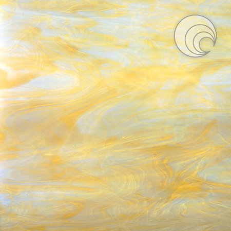 White/ Pale Amber Fusible 96 coe link