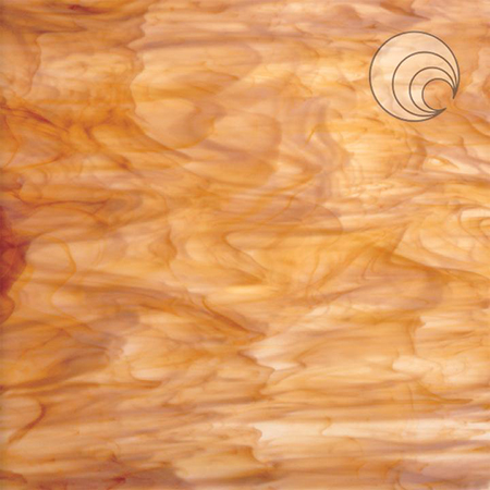 White/ Medium Amber Fusible 96 coe link