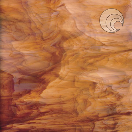 White/ Dark Amber Fusible 96 coe link