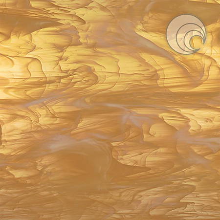 Pale Amber/ White Wispy Fusible 96 coe link
