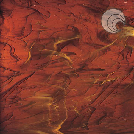 Dark Amber & White Wispy Fusible 96 coe link