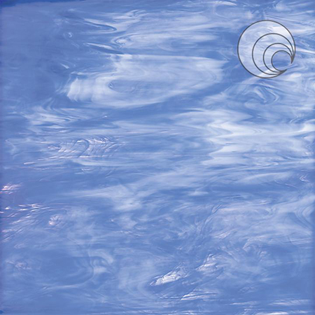 Pale Blue/ White Fusible 96 coe link