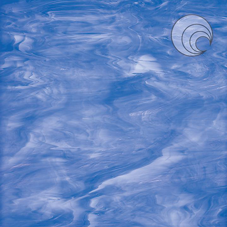 Light Blue/ White Fusible 96 coe link
