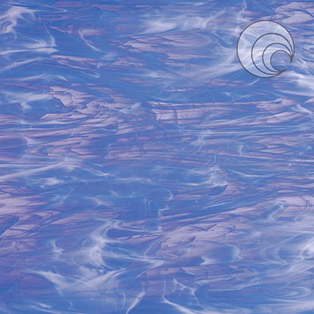 Pale Blue/ White Wispy Fusible 96 coe link