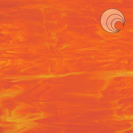 Orange/ White Wispy Fusible 96 coe link