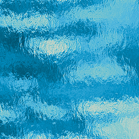 Sky Blue Rough Rolled Transparent Fusible 96 coe link