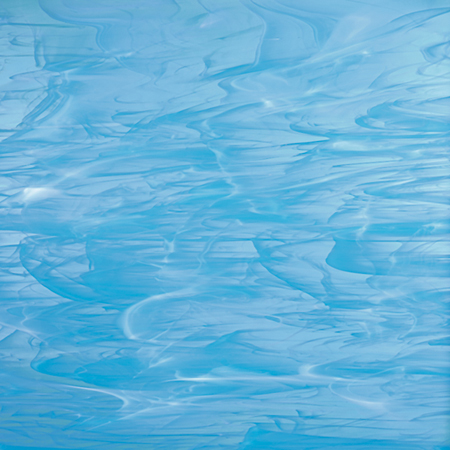 Sky Blue/ White Wispy Fusible 96 coe link