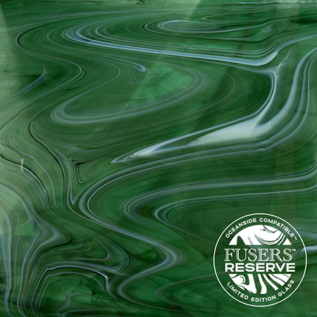 Sherwood Forest (Opal Art, Deep Olive/ Sea Green with Opal) Fusers Reserve System 96 link