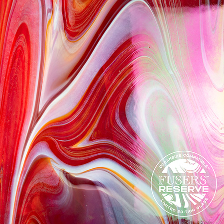 Witching Hour (Red Transparent/ Opal w/ Amethyst and Rainbow Iridescent) Fusers' Reserve System 96 Witching Hour (Red Transparent/ Opal w/ Amethyst and Rainbow Iridescent) Fusers' Reserve System 96 photo