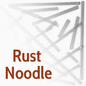 Rust Semi-Opal Noodle Fusible 96 COE link