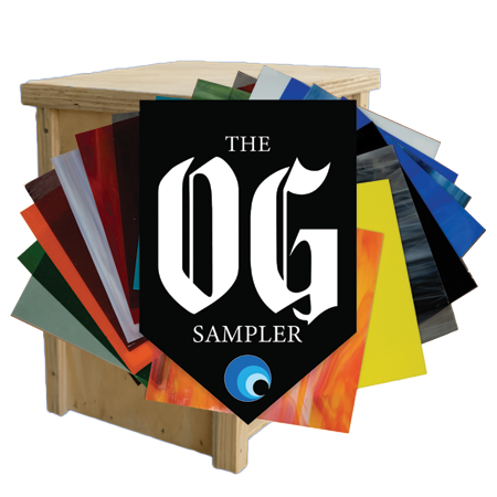Fusible OG Sampler - 80 pieces of 12 x 12 glass link