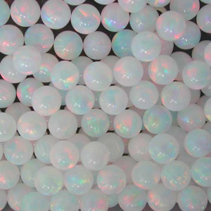 Opals - Sphere - 3mm - Black link
