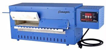 20 x 6 x 2.75 in. Paragon Blue Bird Kiln/ Annealer with Sentry 3-key Controller link