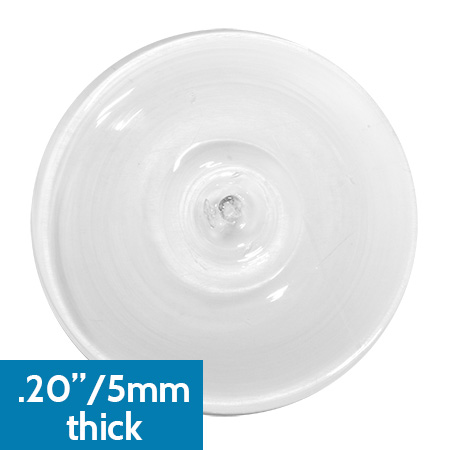 3.75 in. Diameter - .20" Thick Clear Rondel link