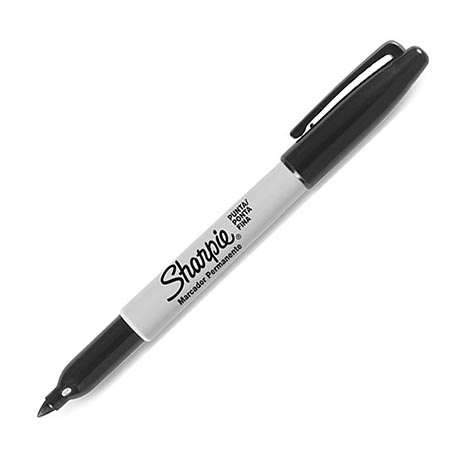 Sharpie Black Marker Pen (Fine Tip) link