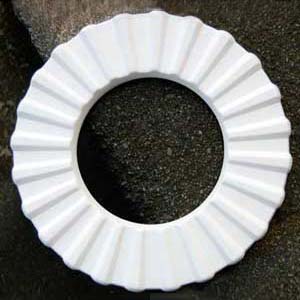 Round Rippled.Drop Out  Mold - 9.25 x .75 x 5 in.  Inside Dia link