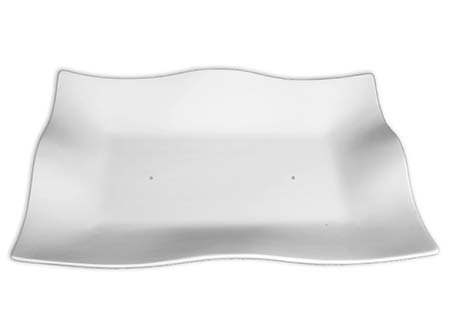 Wavy Rectangular Server Slump Mold - 12 x 8 in. link