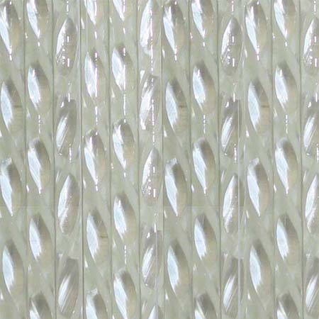 White Twisted 90 COE Cane - approx. 9 in. link