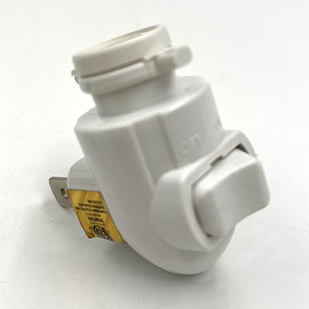 Night Light with Toggle Switch - White (use 7 watt bulb only) link