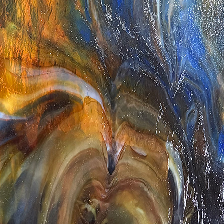 Blue/ Yellow/ Red/ Orange/ Pink Granite Uroboros by Youghiogheny photo