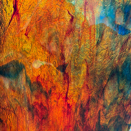 Blue/ Yellow/ Red/ Orange/ Pink Granite Iridescent Uroboros by Youghiogheny Blue/ Yellow/ Red/ Orange/ Pink Granite Iridescent Uroboros by Youghiogheny photo