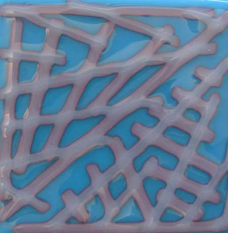 Red Reactive Opal Noodle Fusible 96 COE link