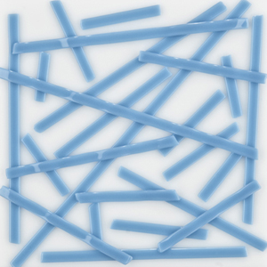 Turquoise Blue Opal Noodle Fusible 96 COE link
