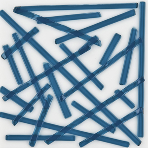 Deep Aqua Transparent Noodle Fusible 96 COE link