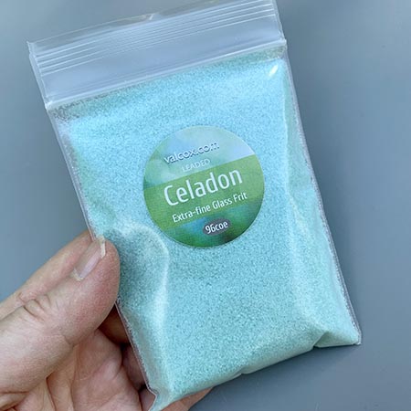 Celadon 96 COE Extra Fine Frit (4 oz.) photo