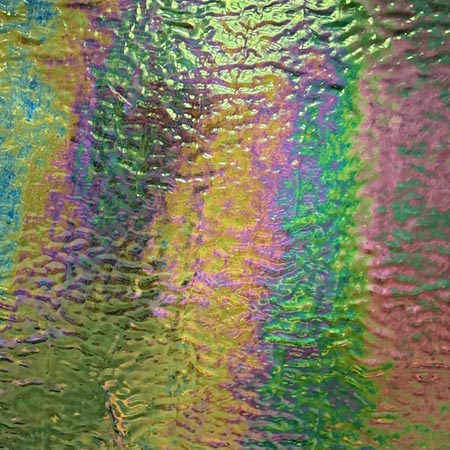 Asparagus Transparent Ripple Iridized photo