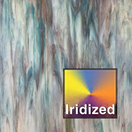 Med Purple/ Sky Blue/ Opal&Crystal Base Iridized photo