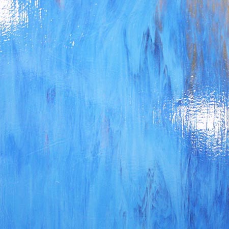 Wissmach 96 COE Crystal/ Reactive Blue Opal Fusible link